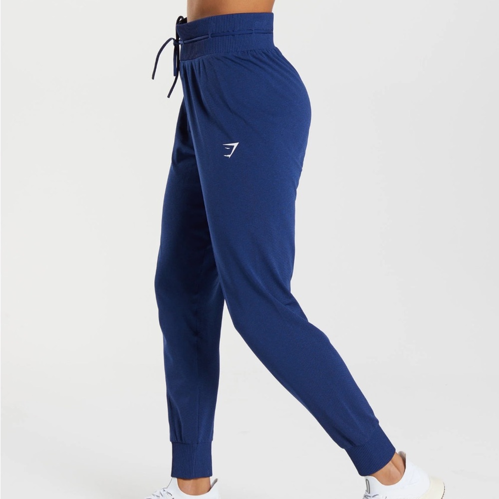 Gymshark Vital Seamless Workout Navy Blue Joggers Drawstring Waist Size XXL